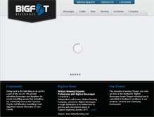 Tablet Screenshot of bigfootbeverages.com